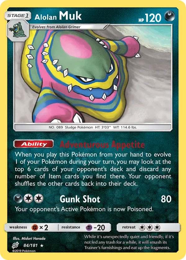Card 84 Pokémon card from Team Up set
