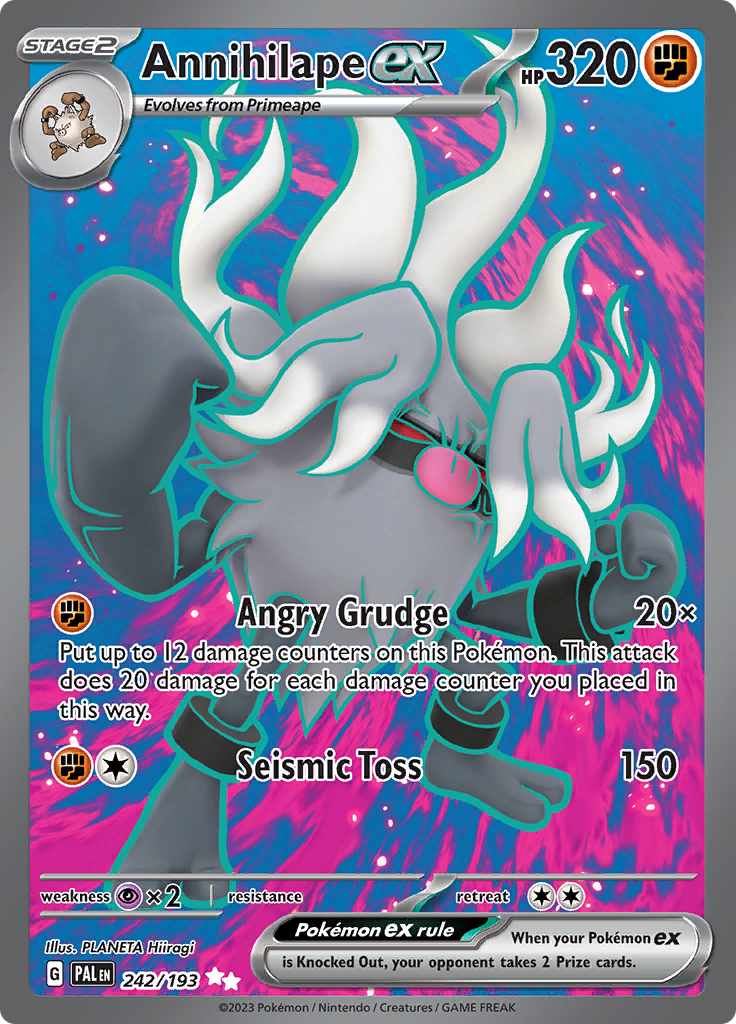 Anahilape 242 Pokemon card from Paldea Evolved set