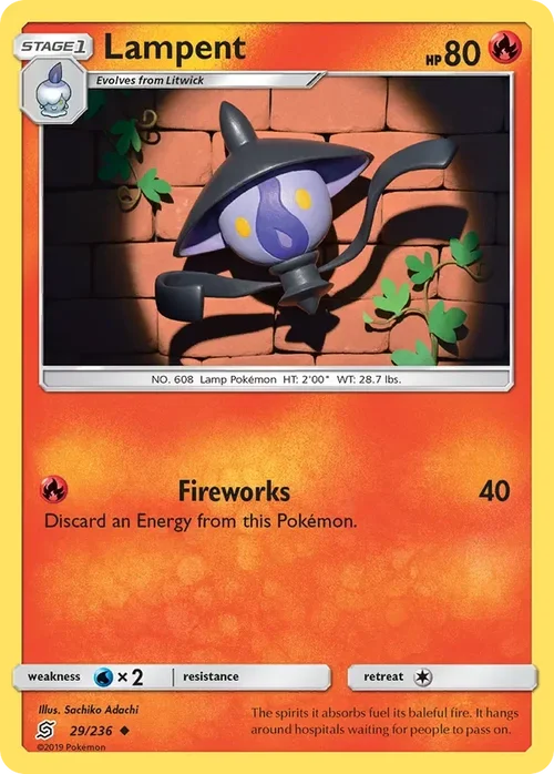 29/236 Lampent Uncommon Pokemon Card