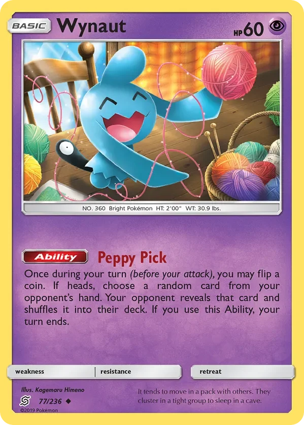 Card 77 Pokémon card from Unified Minds set