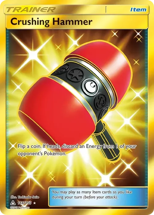 166/156 from Ultra Prism Gold Secret Rare Trainer Card