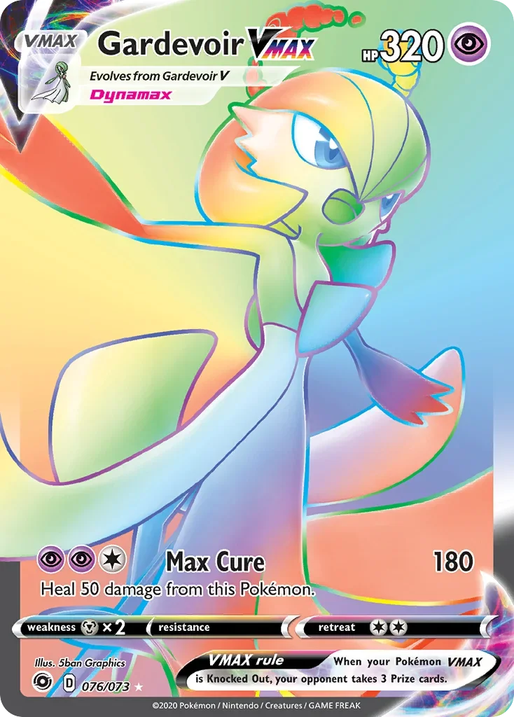 Champion's Path Gardevoir VMAX Rainbow Rare