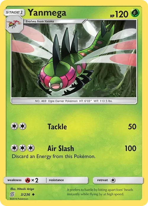 3/236 Yanmega Uncommon Pokemon Card