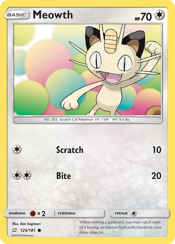 Card 125 Pokémon card from Team Up set