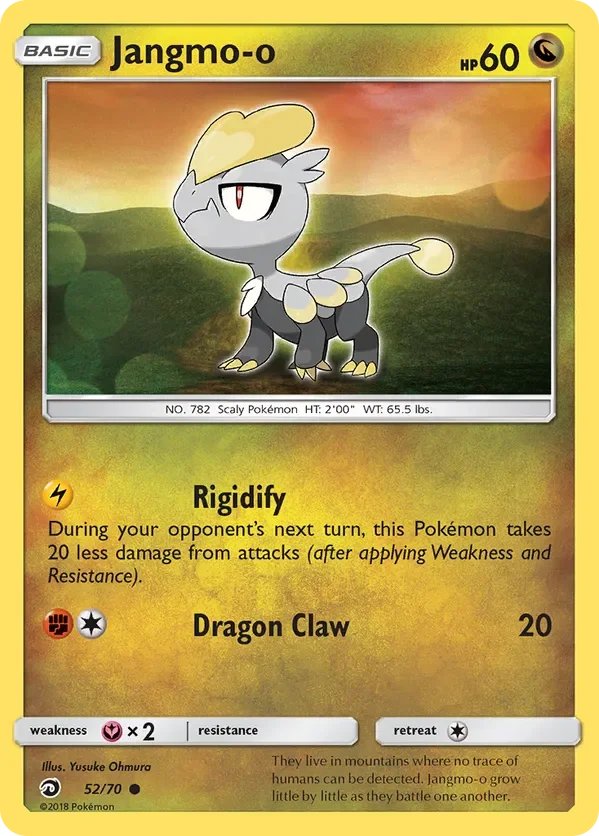 Card 52 Pokémon card from Dragon Majesty set