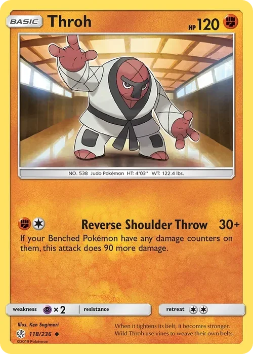 118/236 Throh Uncommon Pokemon Card