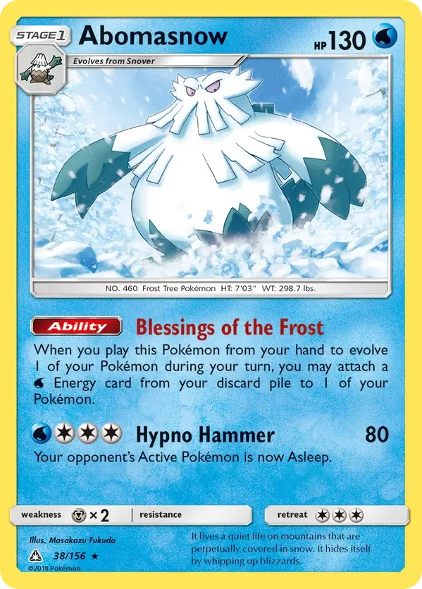 Card 38 Pokémon card from Ultra Prism set