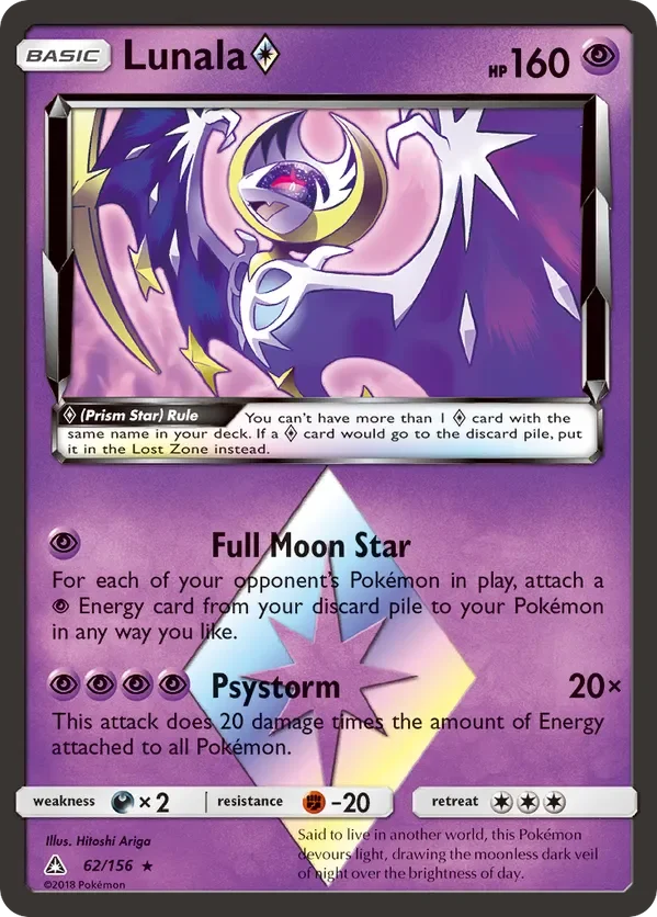 Card 62 Pokémon card from Ultra Prism set