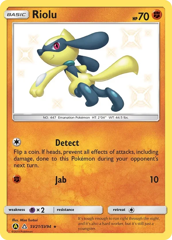 Card 21 Pokémon card from Hidden Fates set