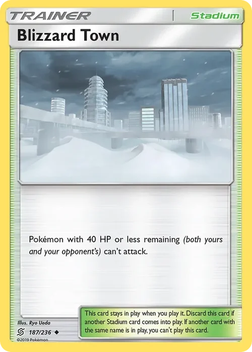 187/236 Blizzard Town Uncommon Trainer Card