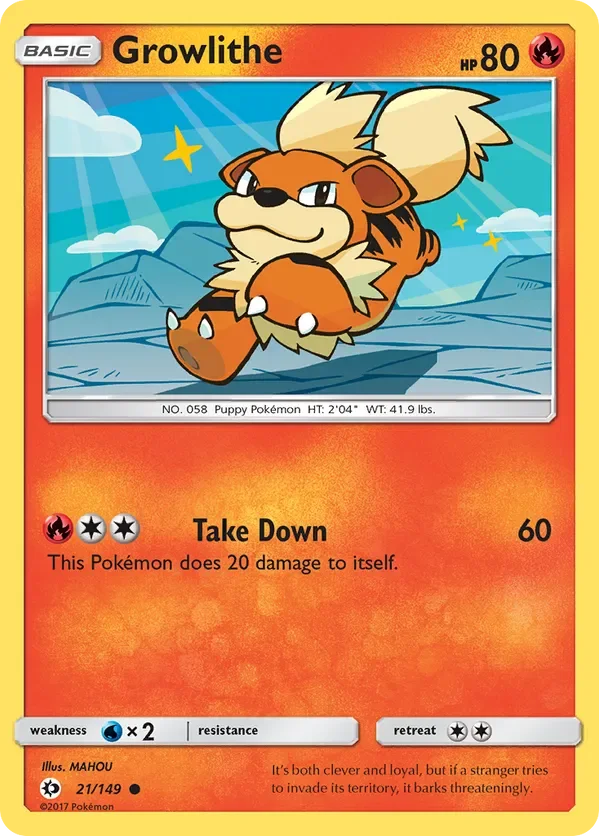 Card 21 Pokémon card from Sun & Moon set
