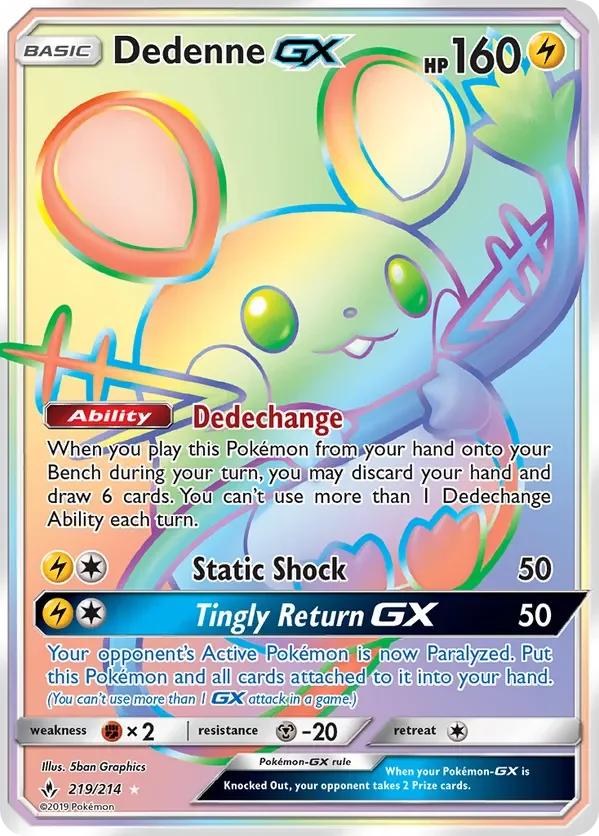 Card 219 Pokémon card from Unbroken Bonds set