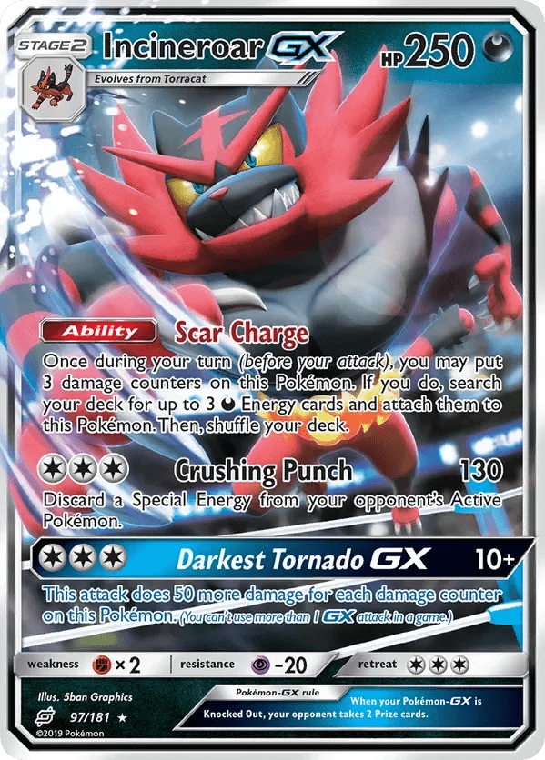 Card 97 Pokémon card from Team Up set