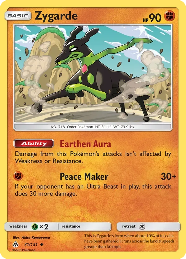 Card 71 Pokémon card from Forbidden Light set