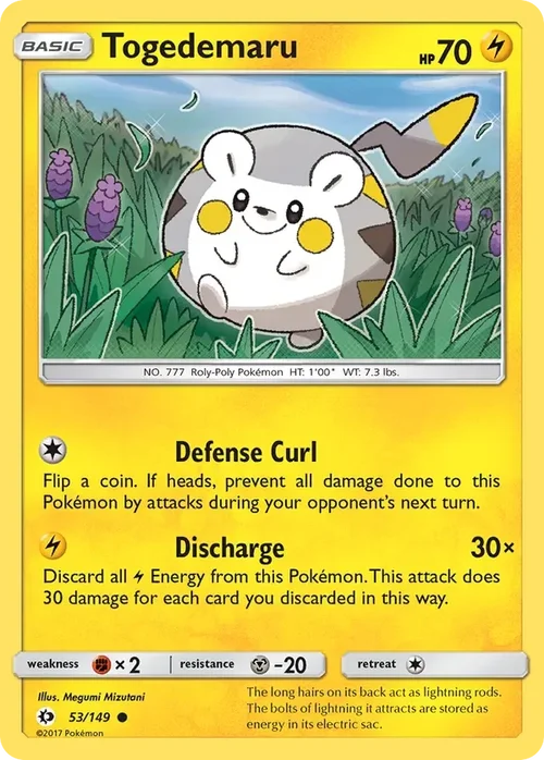 53/149 from Sun & Moon Base Common Pokemon Card