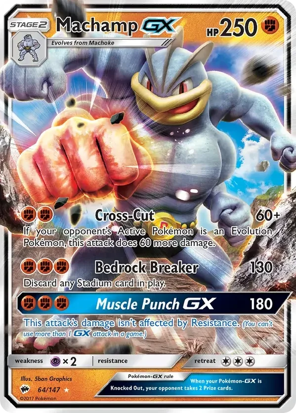 Burning Shadows 64 Pokémon card