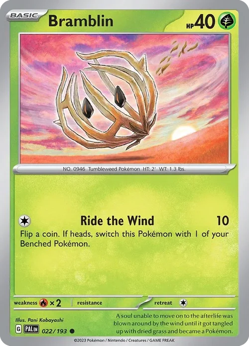 022/193 from Paldea Evolved Common Pokemon Card