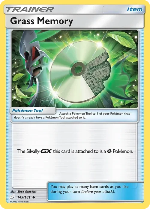 143/181 Grass Memory Uncommon Trainer Card