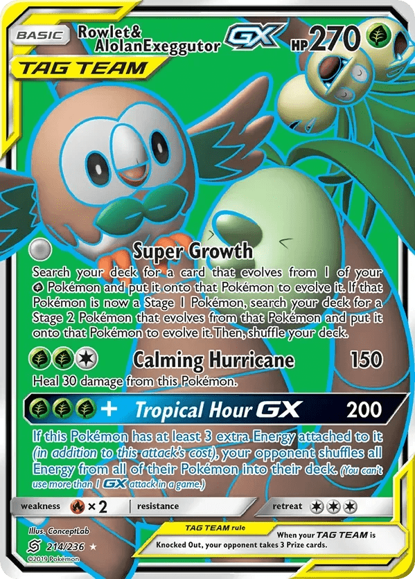 Card 214 Pokémon card from Unified Minds set