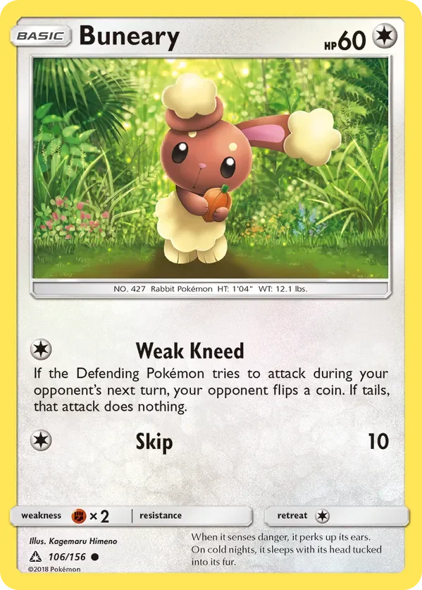 Card 106 Pokémon card from Ultra Prism set