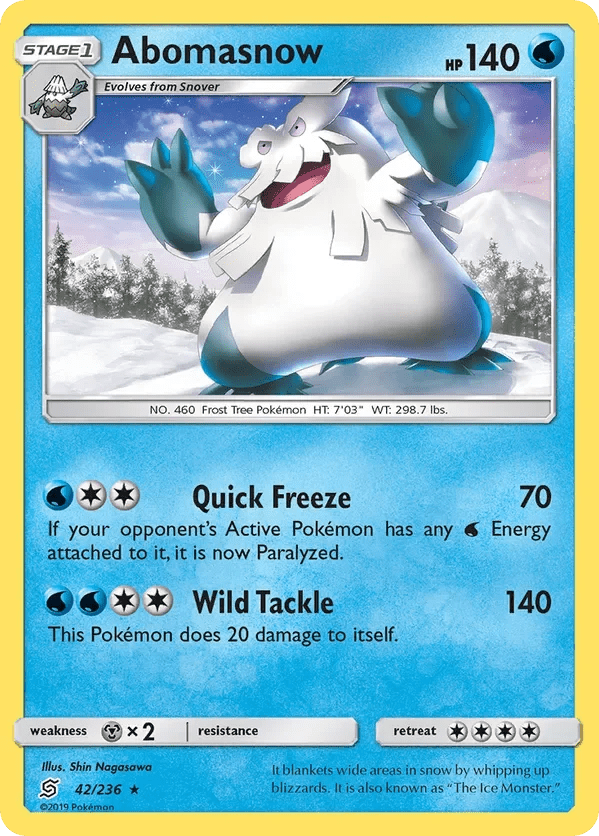 Card 42 Pokémon card from Unified Minds set