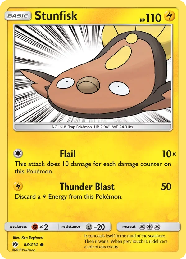 Card 83 Pokémon card from Lost Thunder set