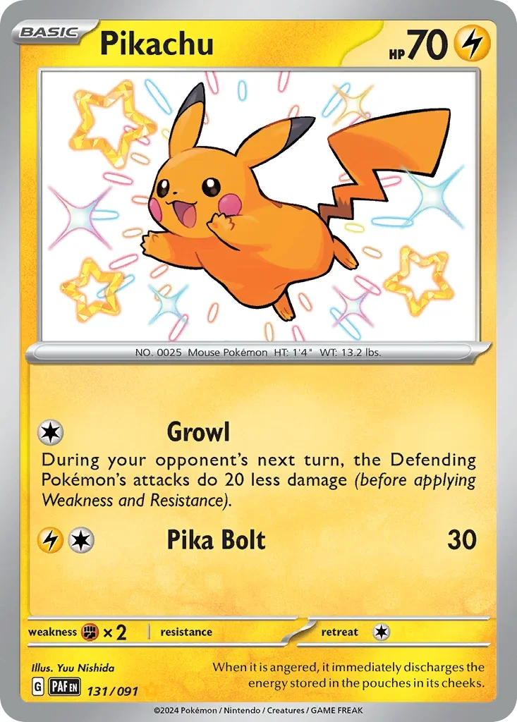 Shiny Pikachu Paldean Fates