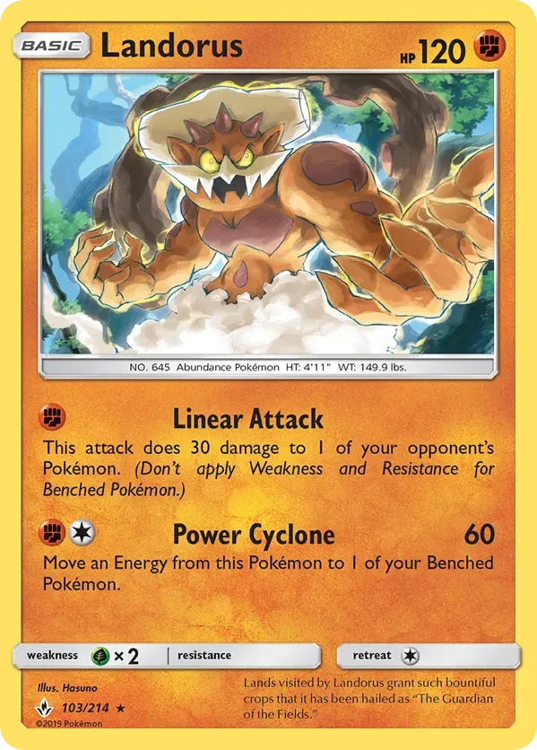 Card 103 Pokémon card from Unbroken Bonds set