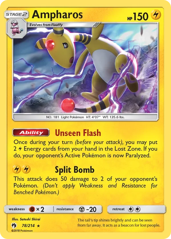 Card 78 Pokémon card from Lost Thunder set