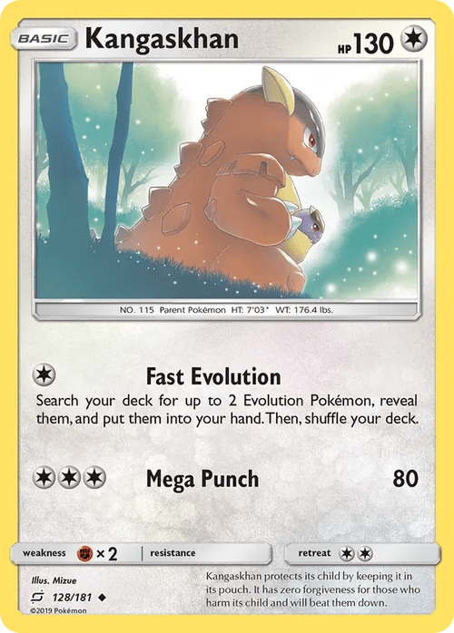 128/181 Kangaskhan Uncommon Pokemon Card
