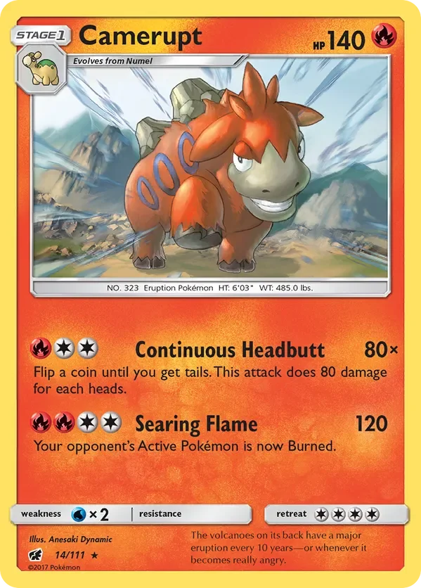 Card 14 Pokémon card from Crimson Invasion set