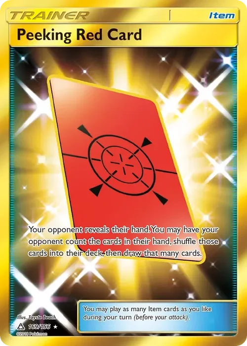 169/156 from Ultra Prism Gold Secret Rare Trainer Card