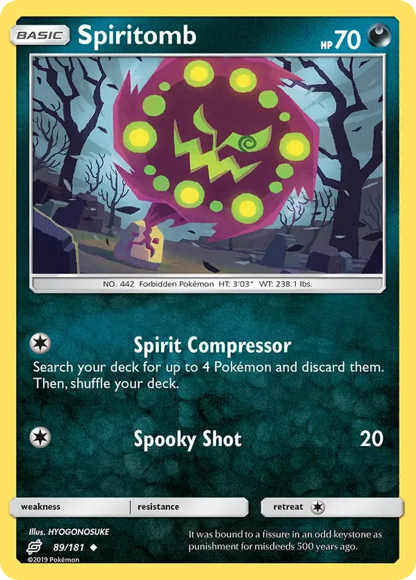 Card 89 Pokémon card from Team Up set