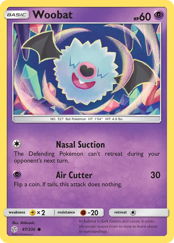 Card 87 Pokémon card from Cosmic Eclipse set