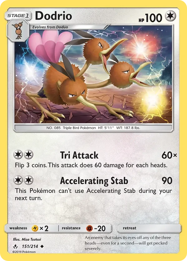 Card 151 Pokémon card from Unbroken Bonds set