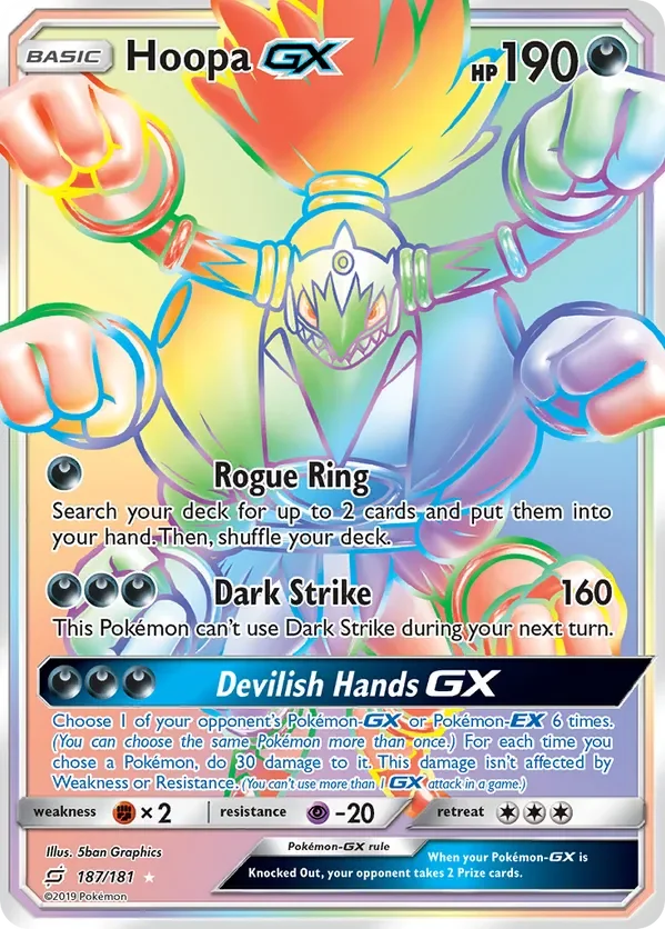 Card 187 Pokémon card from Team Up set