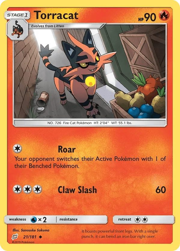 Card 21 Pokémon card from Team Up set