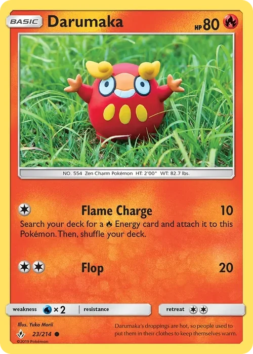 23/214 Darumaka Common Pokemon Card