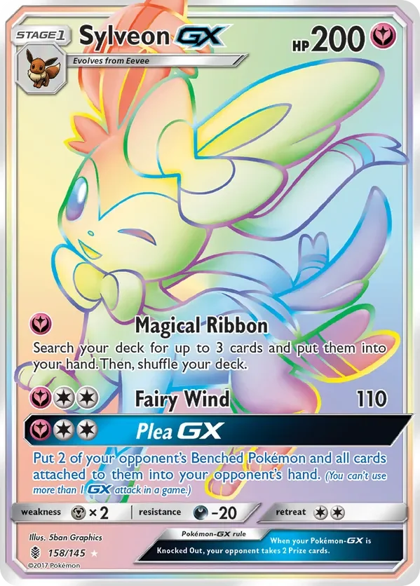 Sylveon GX Rainbow Rare 