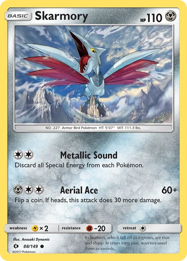 Card 88 Pokémon card from Sun & Moon set