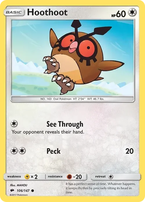 106/147 from Burning Shadows Common Pokemon Card