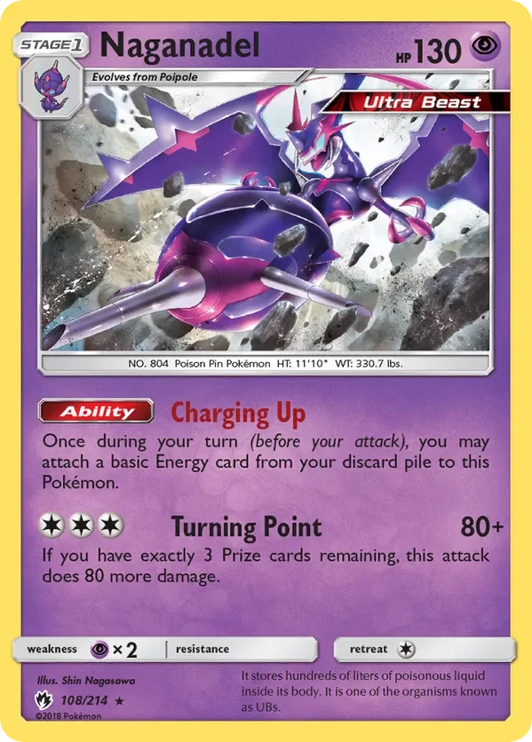 Card 108 Pokémon card from Lost Thunder set