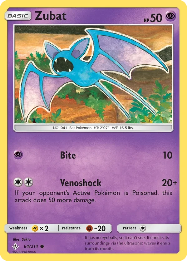 Card 64 Pokémon card from Unbroken Bonds set