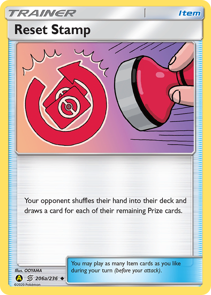 Card 206a Pokémon card from Unified Minds set