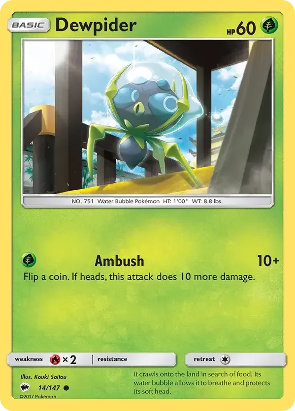 Burning Shadows 14 Pokémon card