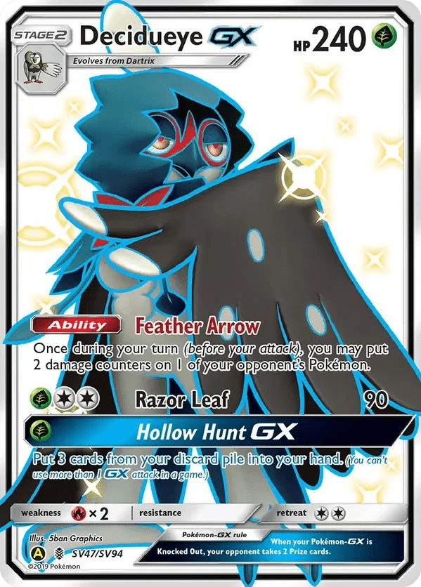 Card 47 Pokémon card from Hidden Fates set
