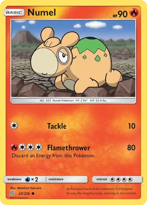23/236 Numel Common Pokemon Card