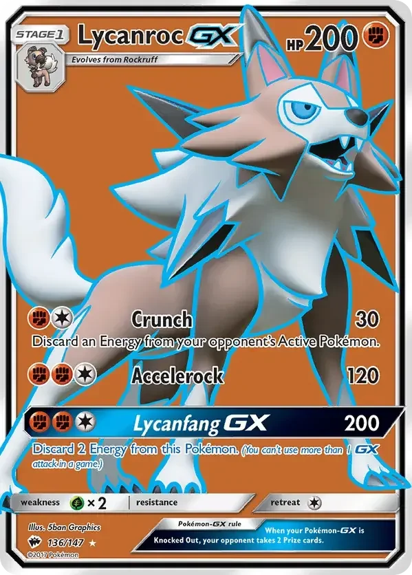 Burning Shadows 136 Pokémon card