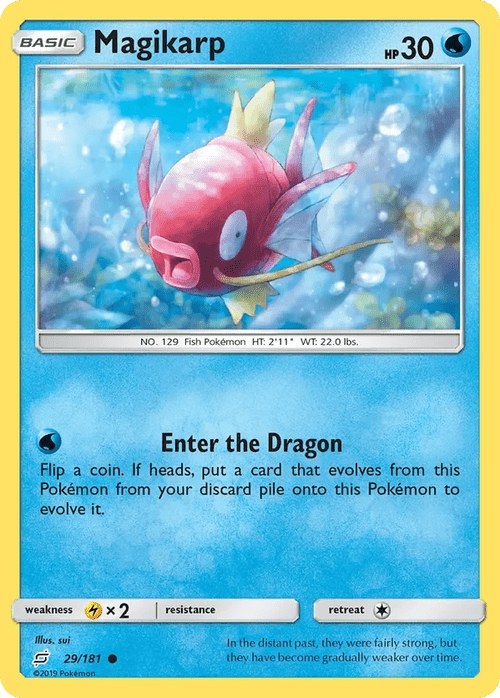 29/181 Magkarp Common Pokemon Card