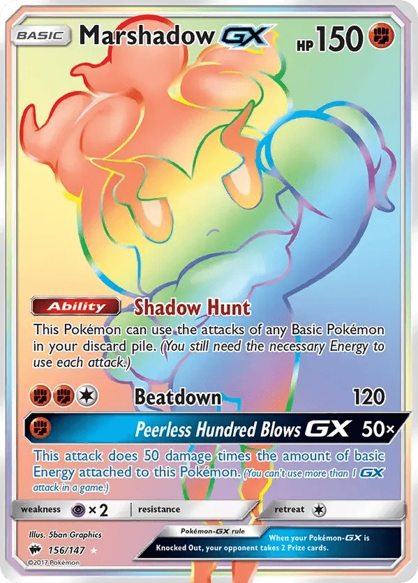 Burning Shadows 156 Pokémon card